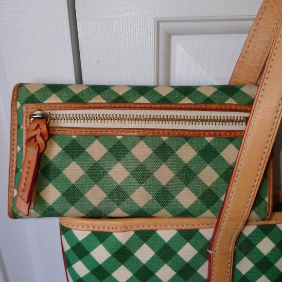Dooney & Bourke Gingham Tote & Wallet - Picture 15 of 16